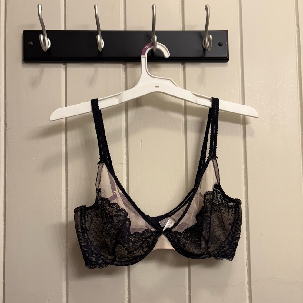 Victorias Secret Vintage Tan & Nude Plunge Bra 36DD - Picture 2 of 8
